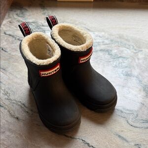 Hunter Kids Black Rain Boots